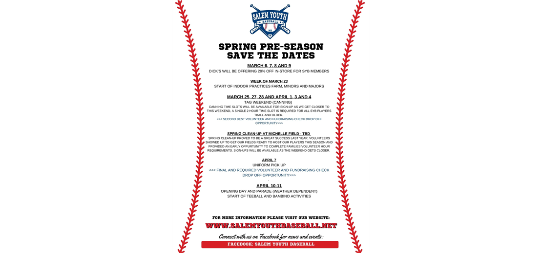 Spring Save the Dates