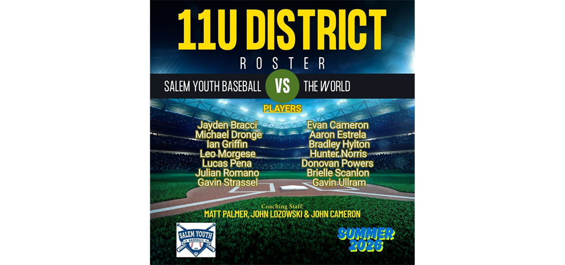 2026 11u District Roster