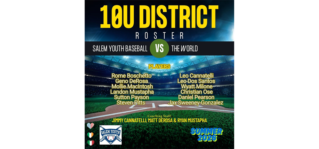 2026 10u District Roster